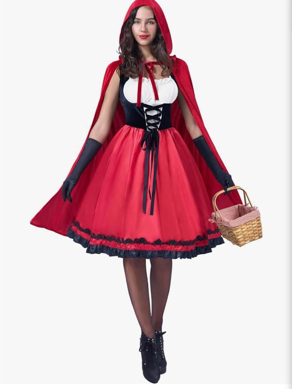 Red Little Red Riding Hood Costume Dress only